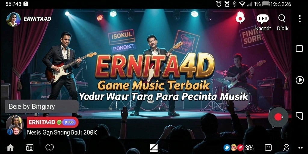 Tampilan menarik dari gameplay ERNITA4D yang penuh warna.