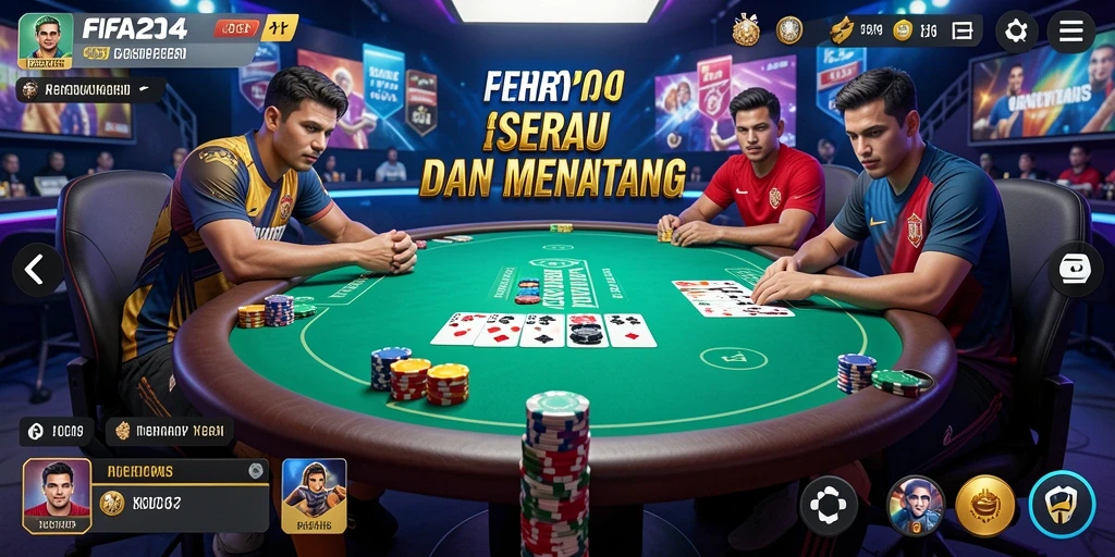 Screenshot FIFA234 menampilkan permainan Poker yang menarik dan menegangkan.