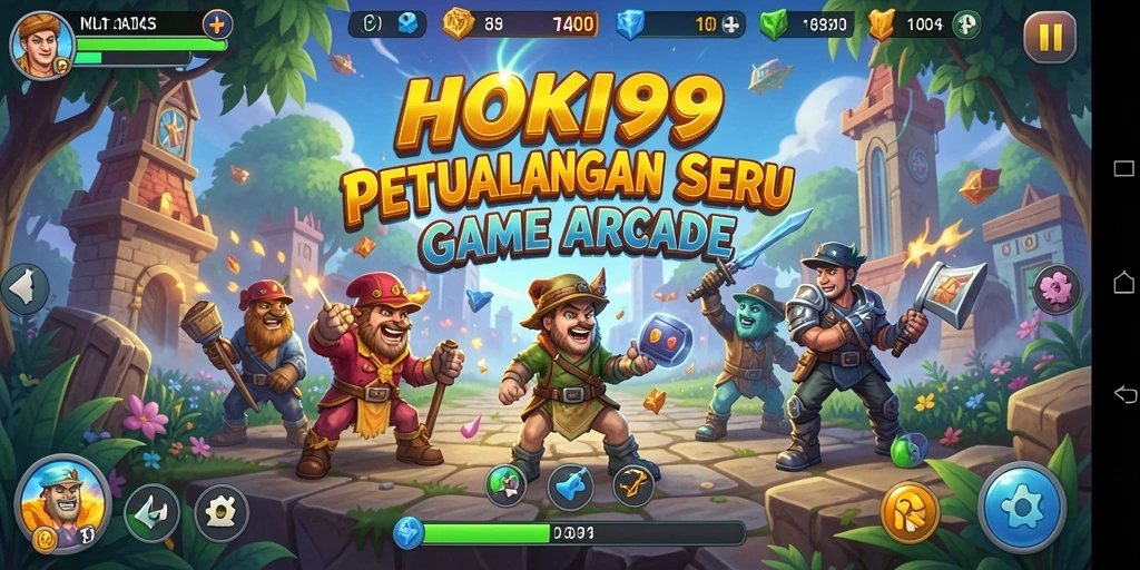 Tampilan aksi seru HOKI99 dalam gameplay arcade.