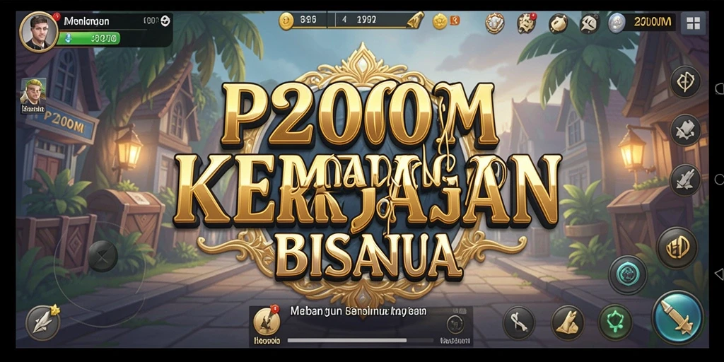 Tampilan gameplay P200M yang menarik dan penuh warna.