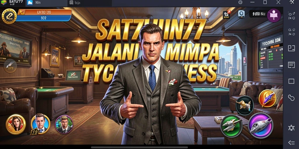 Screenshot utama SATU77 menampilkan gameplay Tycoon yang seru dan menarik.