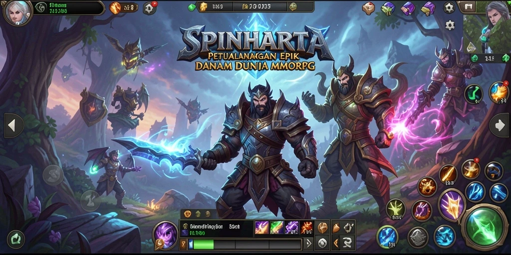 Screenshot menampilkan aksi seru dalam gameplay SPINHARTA.