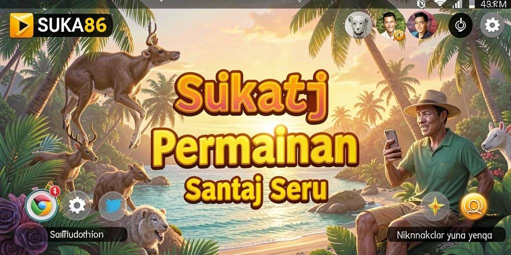 Tampilan gameplay SUKA86 yang seru dan penuh warna.
