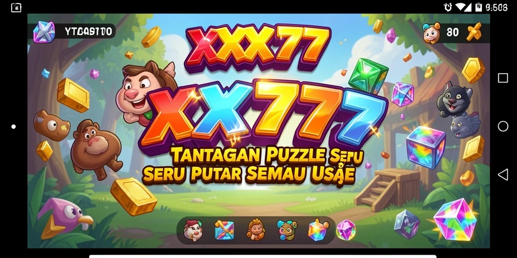 Tampilan gameplay XXX777 dengan berbagai puzzle menantang.